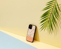 iphone 12 black mini - Dėklas Man&Wood Pink Flower Black for iPhone 12 Mini, įvairių spalvų - 4 nuotrauka