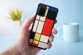dekliukai s20 - Dėklas Man&Wood Mondrian, juoda/įvairių spalvų - 3 nuotrauka