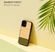 iphone 12 black mini - Dėklas Man&Wood Bamboo Forest Black for iPhone 12 Mini, įvairių spalvų - 4 nuotrauka