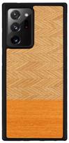 Dėklas Man&Wood Herringbone Arancia Black for Galaxy Note 20 Ultra, juoda/oranžinė