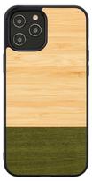 Dėklas Man&Wood Bamboo Forest Black for iPhone 12/12 Pro, juoda/žalia/kreminė