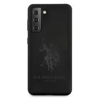 s21 telefonas samsung - Dėklas U.S. Polo Assn. USHCS21SSLHRTBK For Samsung Galaxy S21, juoda - 3 nuotrauka