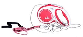 pavadelis flexi m - FLEXI New Comfort M Cord 5 m red automatinis pavadėlis - 3 nuotrauka
