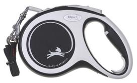 pavadelis flexi m - FLEXI New Comfort M Tape 5 m black  automatinis pavadėlis - 1 nuotrauka
