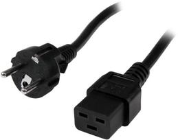 Laidas StarTech Schuko CEE7 to IEC 320 C19 PXTEUC192M, juoda, 2 m