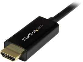 hdmi to displayport kabelis - Adapteris StarTech DisplayPort to HDMI, juoda, 3 m - 3 nuotrauka