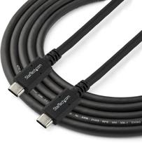 usb c 100w laidas - Laidas StarTech USB-C USB315C5C6, juoda, 1.8 m - 3 nuotrauka