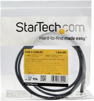 usb c 100w laidas - Laidas StarTech USB-C USB315C5C6, juoda, 1.8 m - 4 nuotrauka