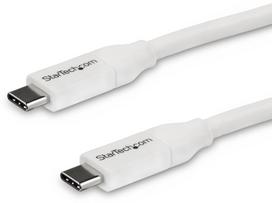 Laidas StarTech USB C to USB C, balta, 4 m
