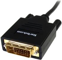 displayport to dvi - Adapteris StarTech Mini DisplayPort to DVI MDP2DVIMM6, juoda, 1.8 m - 2 nuotrauka