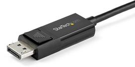 usb c to displayport 1.4 kabelis - Adapteris StarTech USB-C to DisplayPort 1.4 CDP2DP141MBD, juoda, 1 m - 2 nuotrauka