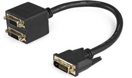 Adapteris StarTech DVI-D to 2x DVI-D DVISPL1DD, juoda, 0.3 m
