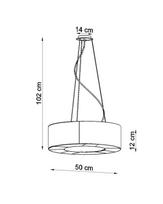 lubiniai sviestuvai ermitazas - Šviestuvas SOLLUX Saturno Slim 50, lubinis, 60 W - 2 nuotrauka