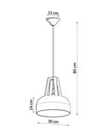 lubiniai sviestuvai ermitazas - Šviestuvas SOLLUX Casco SL.0389, lubinis, 60 W - 2 nuotrauka