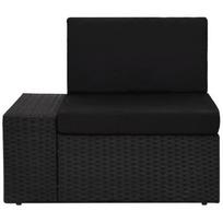 lauko baldai 4 vietu - Lauko baldų komplektas VLX Garden Lounge Set Poly Rattan, juodas, 4 vietų - 6 nuotrauka