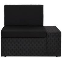 lauko baldai 4 vietu - Lauko baldų komplektas VLX Garden Lounge Set Poly Rattan, juodas, 4 vietų - 8 nuotrauka