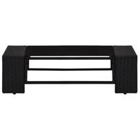 lauko baldai 4 vietu - Lauko baldų komplektas VLX Garden Lounge Set Poly Rattan, juodas, 4 vietų - 13 nuotrauka