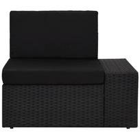 lauko baldai 4 vietu - Lauko baldų komplektas VLX Garden Lounge Set Poly Rattan, juodas, 4 vietų - 14 nuotrauka