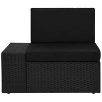 lauko baldai 4 vietu - Lauko baldų komplektas VLX Garden Lounge Set Poly Rattan, juodas, 4 vietų - 15 nuotrauka