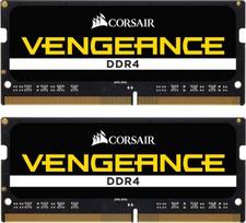 so dimm ddr4 2933 - Corsair DDR4 - 16 GB -2933 - CL - 19 - Dual kit, Vengeance (juodas, CMSX16GX4M2A2933C19) - 2 nuotrauka