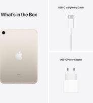 plansete 128gb - Apple iPad mini (2021) Wi-Fi   Cellular 256GB Starlight (Baltas) - 9 nuotrauka