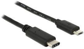 usb type b c cable - Laidas Delock Cable USB / USB micro Black 1m - 1 nuotrauka