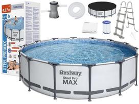 bestway steel pro max - Bestway Steel Pro Max 380038, baltas/pilkas, 4270x1070 mm, 13030 l - 1 nuotrauka