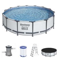 bestway steel pro max - Bestway Steel Pro Max 380038, baltas/pilkas, 4270x1070 mm, 13030 l - 3 nuotrauka