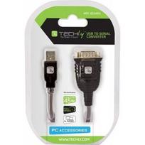 usb db9 - Laidas Techly USB to Serial Converter Black - 3 nuotrauka