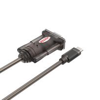rs232 laidas - Laidas Unitek Y-1105K USB C To RS232 Adapter Black - 2 nuotrauka