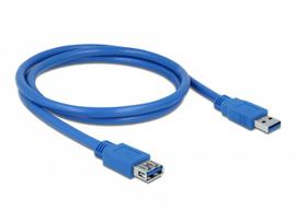 usb extension - Kabelis Delock Extension cable USB 3.0 Type A male to USB 3.0 Type A female, mėlyna, 1 m - 2 nuotrauka