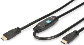 Laidas Assmann HDMI / HDMI, juoda, 30 m