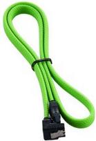 sata 3 cable - Laidas Cablemod ModMesh Right Angle SATA 3 Cable, žalia, 0.6 m - 1 nuotrauka