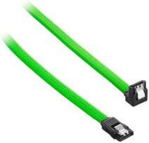 sata 3 cable - Laidas Cablemod ModMesh Right Angle SATA 3 Cable, žalia, 0.6 m - 2 nuotrauka