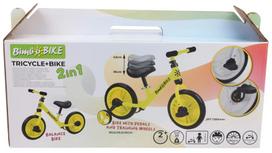vaikiski su ratukais - Vaikiškas dviratis Bimbo Bike 2in1 Bike 75908, juodas/geltonas, 11" - 2 nuotrauka