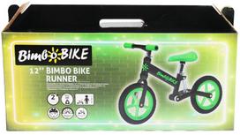 vaikisko dviratukai - Balansinis dviratis Bottari Bimbo Bike Runner 12'' 75905, juodas/žalias, 12" - 2 nuotrauka