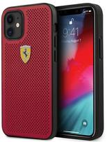 Ferrari "FESPEHCP12SRE Ferrari Off Track Perforated Cover iPhone 12 Mini" Red