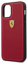 perforuota - Ferrari "FESPEHCP12SRE Ferrari Off Track Perforated Cover iPhone 12 Mini" Red - 5 nuotrauka