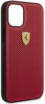 perforuota - Ferrari "FESPEHCP12SRE Ferrari Off Track Perforated Cover iPhone 12 Mini" Red - 6 nuotrauka
