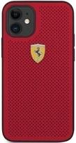 perforuota - Ferrari "FESPEHCP12SRE Ferrari Off Track Perforated Cover iPhone 12 Mini" Red - 8 nuotrauka