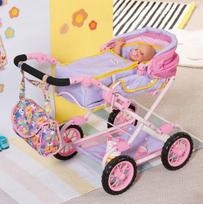 zapf creation - Amo Toys Zapf BABY born Deluxe Pram Lėlės vaikų vežimėlis - 4 nuotrauka