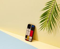 iphone 12 black mini - MAN&WOOD case for iPhone 12 mini mondrian wood black - 4 nuotrauka