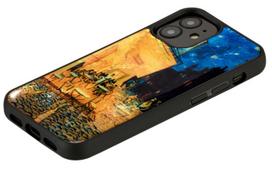 iphone 12 black mini - iKins case for Apple iPhone 12 mini cafe terrace juodas - 2 nuotrauka