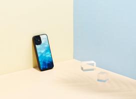 iphone 12 mini case - iKins case for Apple iPhone 12 mini - Mėlyna Lake Juodas - 4 nuotrauka