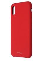 skystas silikonas - Tellur Cover Liquide Silicone for iPhone XS red - 2 nuotrauka