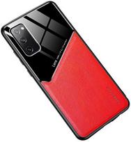 Mocco Lens Leather Back Case for Samsung Galaxy A42 5G Red