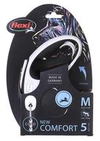 pavadelis flexi m - FLEXI New Comfort M Cord 5 m black automatinis pavadėlis - 4 nuotrauka
