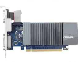 ddr5 vaizdo plokstes - Asus GeForce GT 730 Silent LP E 2GB GDDR5 64bit - 1 nuotrauka