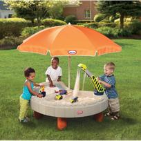 smelio deze little - Little Tikes Builder’s Bay Sand & Water 401, 95 x 120 cm, oranžinė/smėlio - 3 nuotrauka