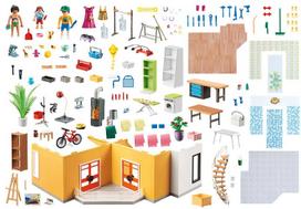 life extension - Konstruktorius Playmobil City Life Modern House Floor Extension, 258 vnt. - 2 nuotrauka